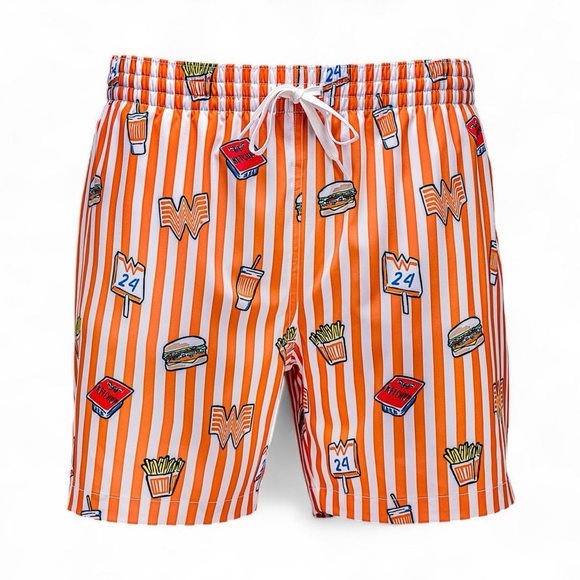 chubbies Other - Chubbies Whataburger 5.5" Lined Swim Trunks Men’s XL Striped Orange NWT